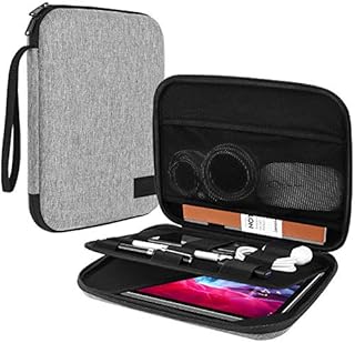 TiMOVO Etui na tablet 9-11", kompatybilne z iPad 10.2 2021-2019, iPad Air 5/4 10.9, iPad Pro 11 2021-2018, Galaxy Tab A8 10.5/Tab S8 11"/A7 10.4 10.4 , Surface G. o 2/1 etui na tablet, jasnoszare