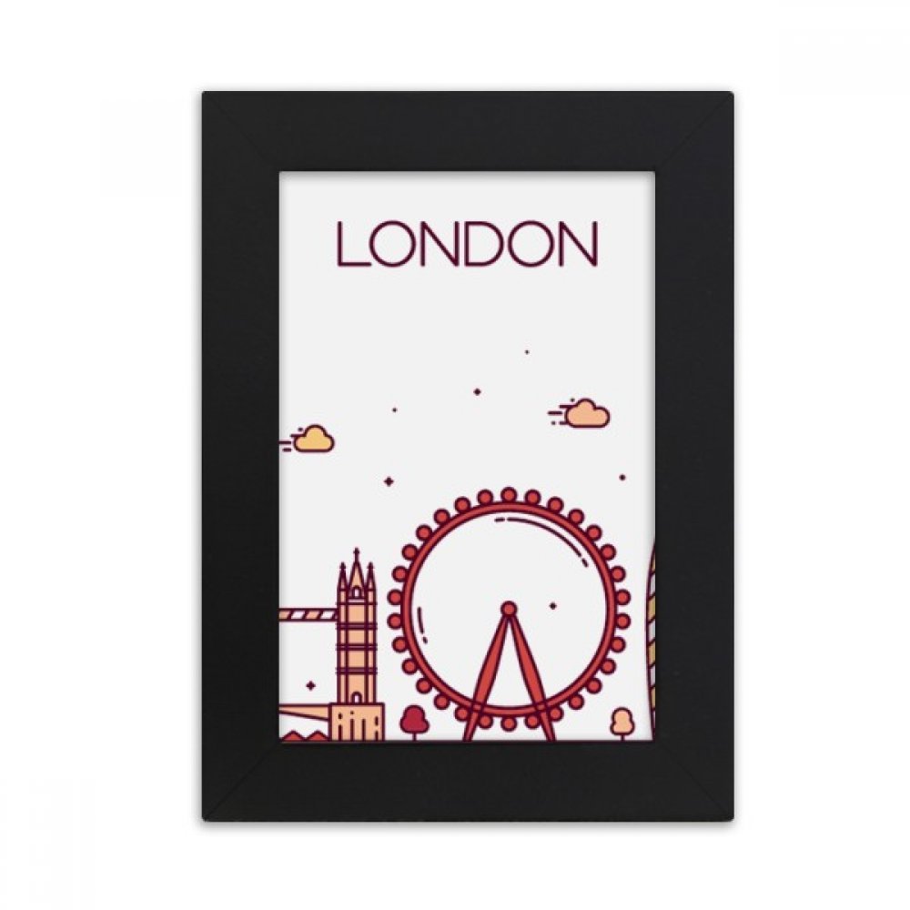 Cadre photo Londres 4x6 cadre noir de bureau motif Angleterre pour illustration et image 10x15
