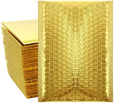 AHUNTTER 80 Pack A6 Black 102mm x 178mm (4x7 Inch) Poly Bubble Mailers Padded Envelopes Bubble Lined Poly Mailer Self-Seal for Packaging Shipping Mailing - Small Size