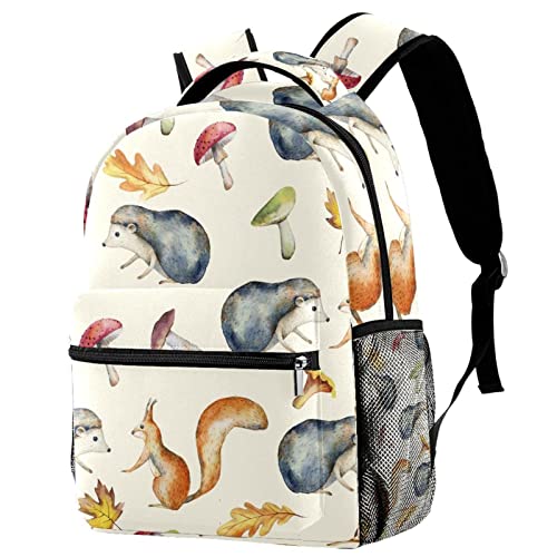 Sac à dos voyage enfant pour l'école et sorties avec porte-gourde écureuil