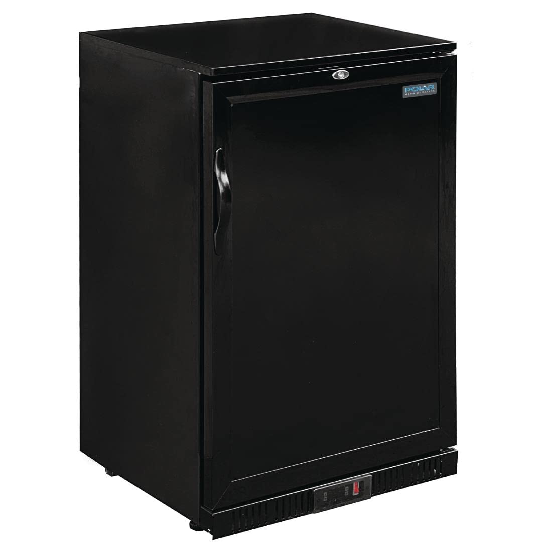 Polar Black G-Series 900Mm Single Solid Door Back Bar Cooler In 138Ltr