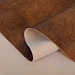 AKAKUS Faux Leather Fabric Leatherette Vinyl Upholstery Material 140cm Wide Heavy Duty Waterproof Fire Retardant (Honey, 1 Metre)