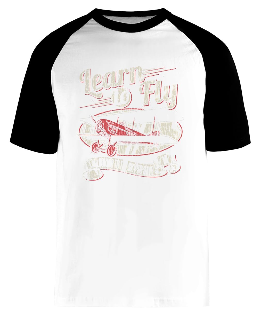 Learn Foo Fly T-Shirt de Baseball Unisexe Blanc à Manches Courtes White Unisex Baseball Tee Short Sleeve T-Shirt - Les Beatles, Paul McCartney, John Lennon, RIngo Starr, George Harrison Learn Foo Fly T-Shirt de Baseball Unisexe Blanc à Manches Courtes White Unisex Baseball Tee Short Sleeve T-Shirt