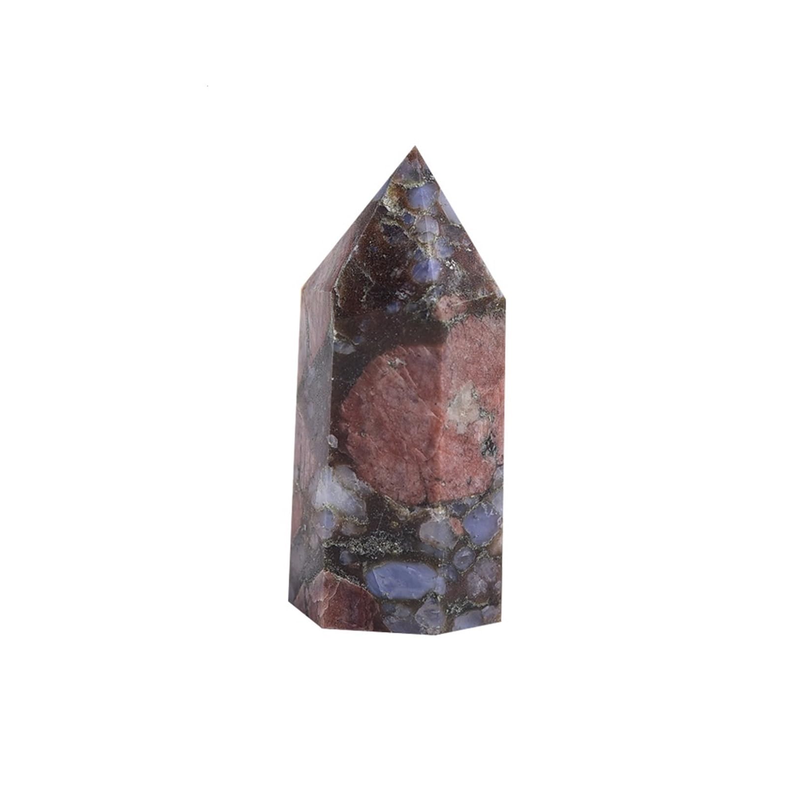 LLBOGRGGN 1 Piece Blue Hornblende Crystal dot Column Obelisk Ornaments