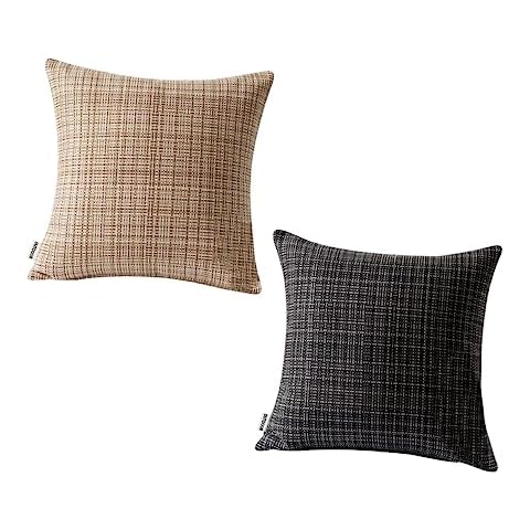 Alipis 2 Pièces taies d'oreillers Housses d'oreiller protecteurs de Coussin de canapé Housses de Coussin Ornement d'oreiller protège Oreiller Bande taie d'oreiller décorer Polyester Cover