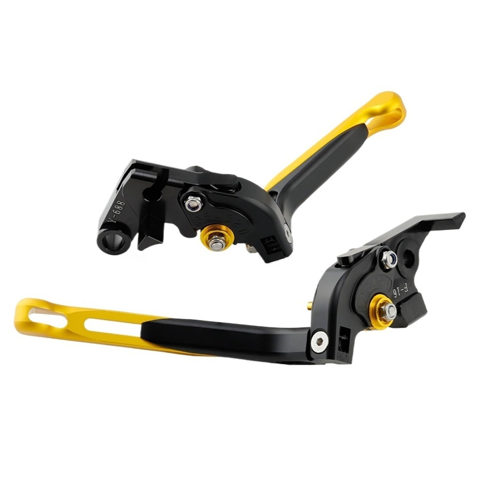 Kkmnaif Extend Black Gold Handlebar Brake Clutch Lever Foldable Extendable For Xl750 Transalp 750 Cb750 Hornet 750 2023-2024 Motorbike Brake Clutch