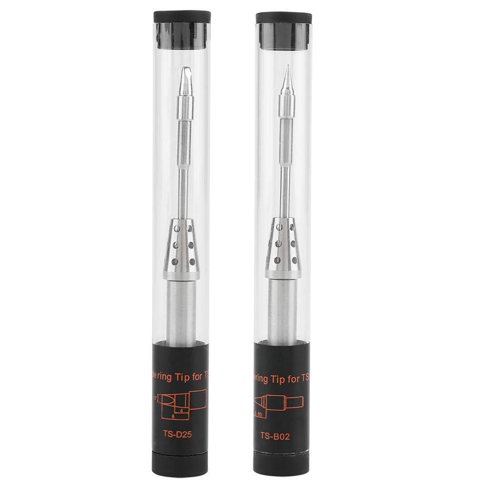 TS-D25/B02 TS80 Soldering Iron Tips, Pluggable Electric Replacement Solder Iron Tips for TS80 Digital Soldering Iron(TS-D25 and TS-B02)