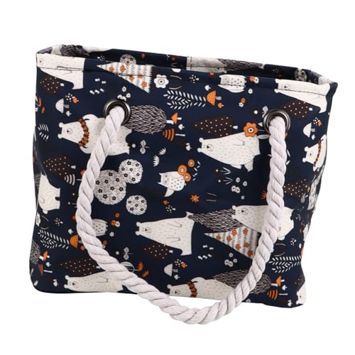 SOIMISS Bolsa de Aseo Portátil Plegable con Asas Ajustables para Baño Natación y Viaje Organizador Multifuncional para Hombre y Mujer Color Azul Marino