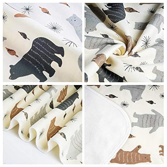 Baby Waterproof Bed Pad Washable Mattress Pad Reusable Underpads Bed Wetting Incontinence Cover for Baby Toddler Children and Adults