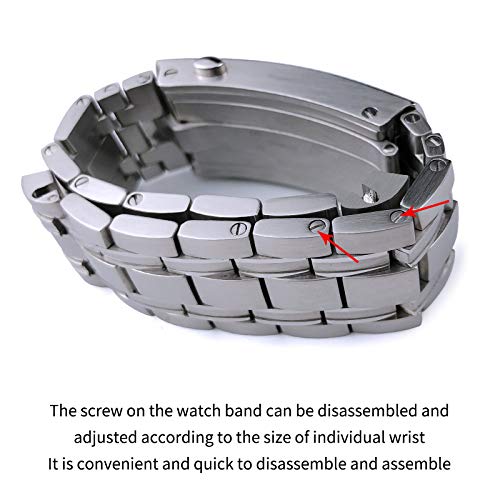 Boucle déployante Omega Seamaster 20 mm résout les fermoirs cassés en acier - 5