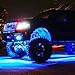 Yaeccc 4 Pcs Blue LED Rock Lights LED Neon Underglow Light for Car Truck ATV UTV SUV Boat Waterproof Underbody Glow Trail Rig Lamp