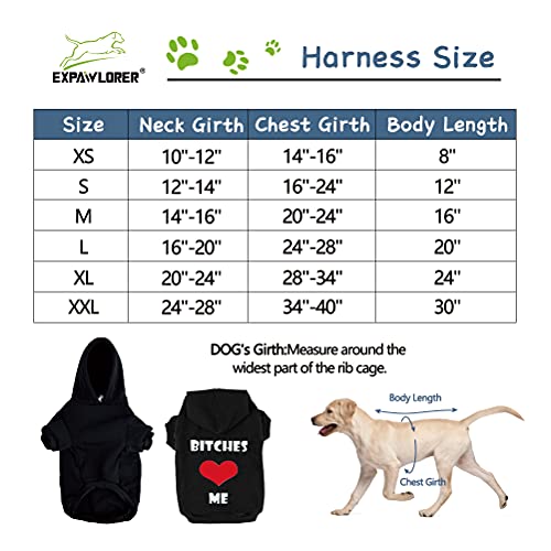 EXPAWLORER Dog Hoodies- Fall Soft and Warm Dog Sweatshirt with Leash Hole, Winter Autumn Fleece Pet Clothes with… - Image 3