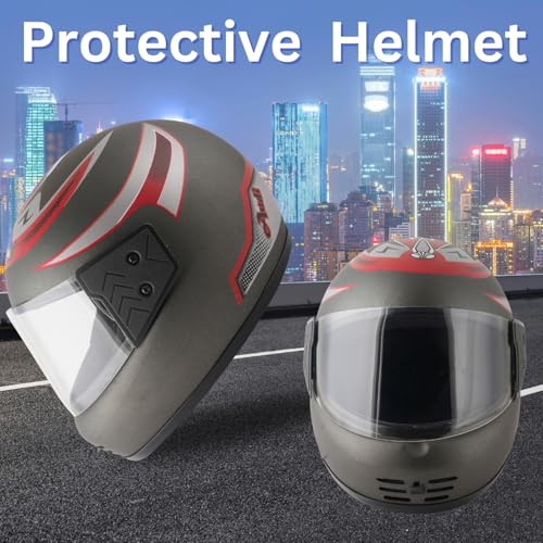 Image of Sage Square Audi Kimi Full Face Helmet | ISI Certified | Clear Visor | Ultra Comfort Inner Padding Extra Comfort & Stylish