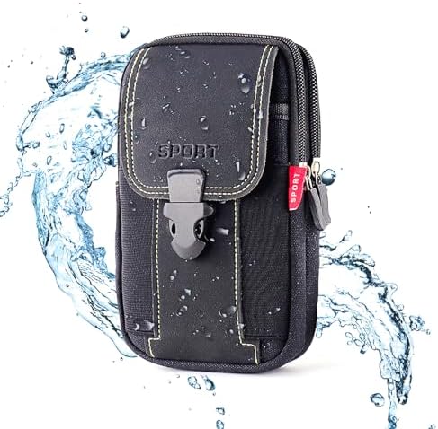 Bolsa Cintura Táctica,Riñonera Negra para Hombre,Multifuncional R...