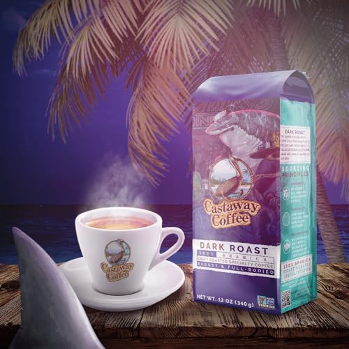 Castaway Coffee Dark Roast 12 oz Whole Bean miniatura 4