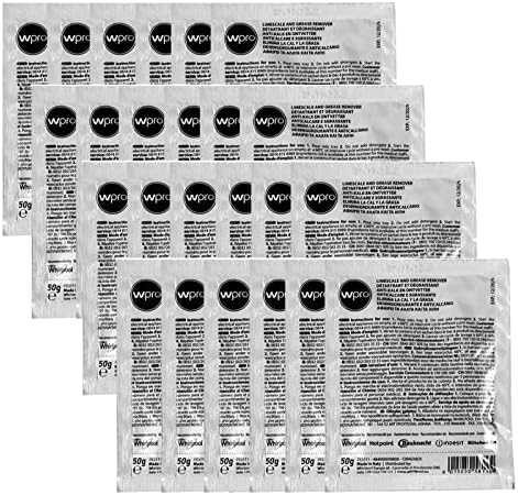 Hotpoint Washing Machine 3in1 Limescale Descaler & Detergent Remover 24 x 50g Sachets (2 Pack)