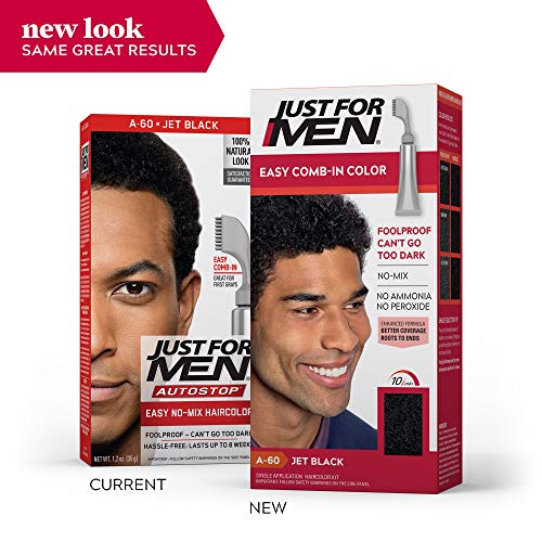 Image of JUST FOR MEN AutoStop Foolproof Haircolor, Jet Black A-60 1 ea (Pack of 10)