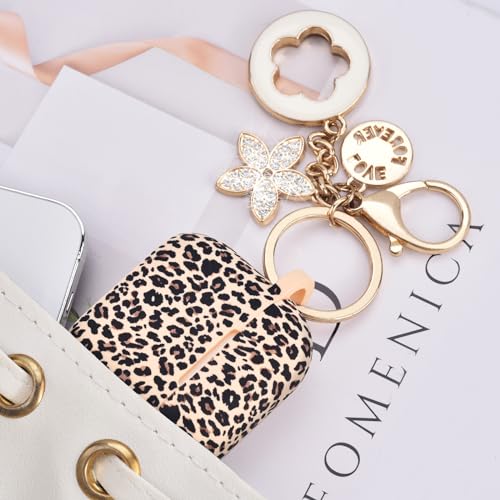 Image of VISOOM Case for Airpods 3 Pink Airpods 3rd Cases 2021 Silicone for iPod 3 Earbuds Case Cover Women Wireless Charging Case with Accessories Girl Bling Keychain for Apple Ear Buds 3rd Generation