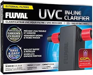 Fluval UVC Clarifier for Aquariums, UVC Clarifier with CCFL Lamp Technology, 447 g (Pack of 1)