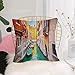 Taie d'oreiller ，Motifs imprimés Housse Coussin,Venise, vibrante coloré vue de Venise bâtiments de canal gondoles eau vertTaie d'oreiller Lavable Super Doux pour Maison Salon Chambre Bureau 45x45cm