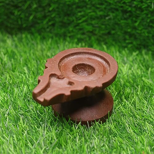 Image of Neelkanth Shivling Stone - Original Narmada Stone Red 4 Inch Jaladhari, Yoni Base, Lingam Holder, Panapitham Shivling Base Pitha Stand For Home Puja