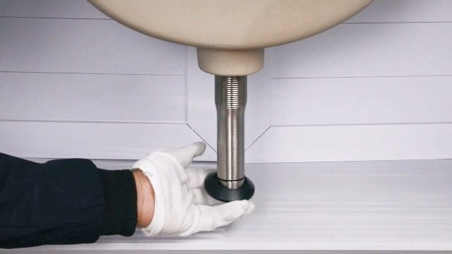 KUZOR Centerset Bathroom Faucet 4 Inch 3 Hole, Brushed Nickel Finish With 304 Stainless Steel - View #5