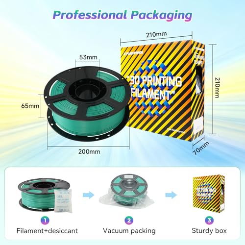 Image of FLASHFORGE Silk+ PLA Filament 1.75mm Light Green, Silky Texture 3D Printing Filament, Enhanced Layer Adhesion with Stunning Surface Finish; Chrome-Like Brilliance and Silk-Smooth Perfection