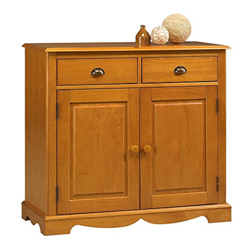 Générique Buffet Pin Miel 2 Portes 2 Tiroirs 2 Niches Style Anglais L 101 H 90 P 42 cm