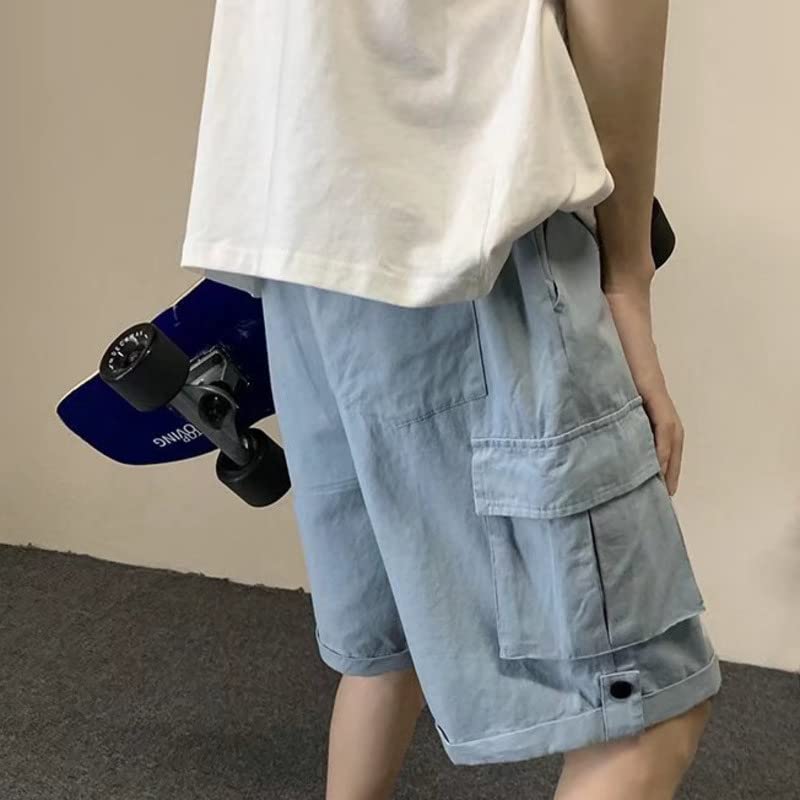 Short cargo d'été ample pour homme résistant avec poches XL noir - 3