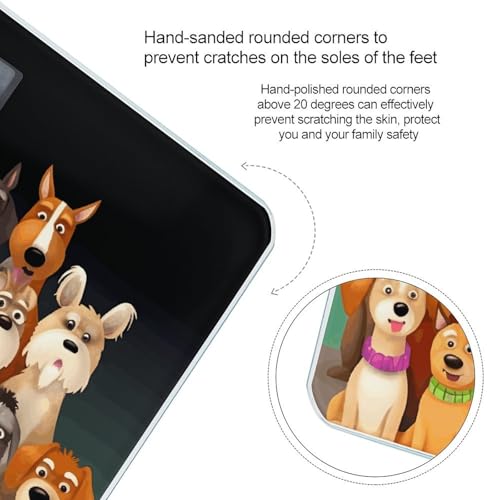 Báscula digital para perros con vidrio templado y pantalla LCD miniatura 4