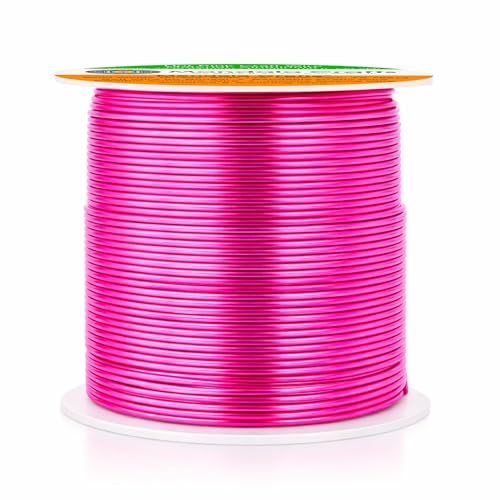 Image of Mandala Crafts 22 Gauge Hot Pink Anodized Aluminum Craft Wire, 100 FT | Colored, Flexible, Bendable, for Bonsai, Armature, Sculpting, Wire Wrapping, Jewelry Making, Weather & Tarnish Resistant