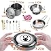 Mini Pots and Pans Set,11PCS/Set Stainless Steel Cooking Utensils Kitchen Accessories Kitchenware Gift Perfect for Role-Play