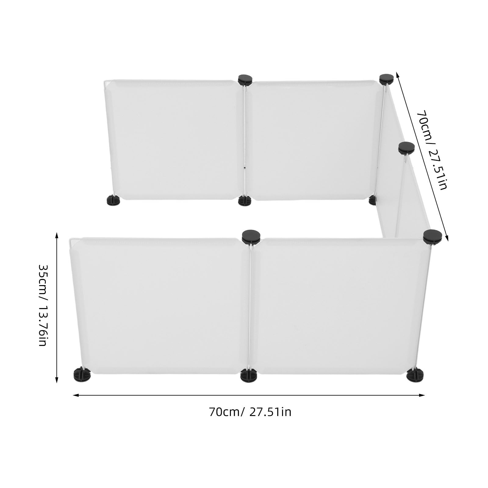 1 juego de protectores antisalpicaduras para arenero de perro - Protectores antisalpicaduras de orina - Pared alta reutilizable para arenero abierto, almohadilla de entrenamiento para gatos y