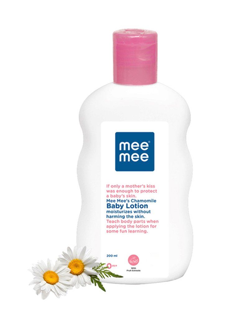 Mee Mee Chamomile and Fruit Extracts Baby Lotion (200ml) | Nourishing Care for Gentle Baby Skin | Enriched With Chamomile And Fruit Extracts | pH balanced | Ideal For All Skin Types