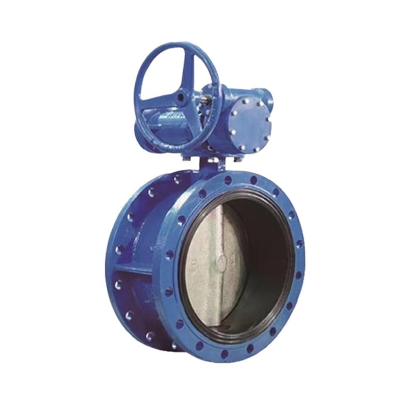 Qvctadpc Casting Dn400 Double Flanged Pn16 D41butterfly Valve 16 Inch Ductile Iron Water Oil Gas Hydraulic Power General Application