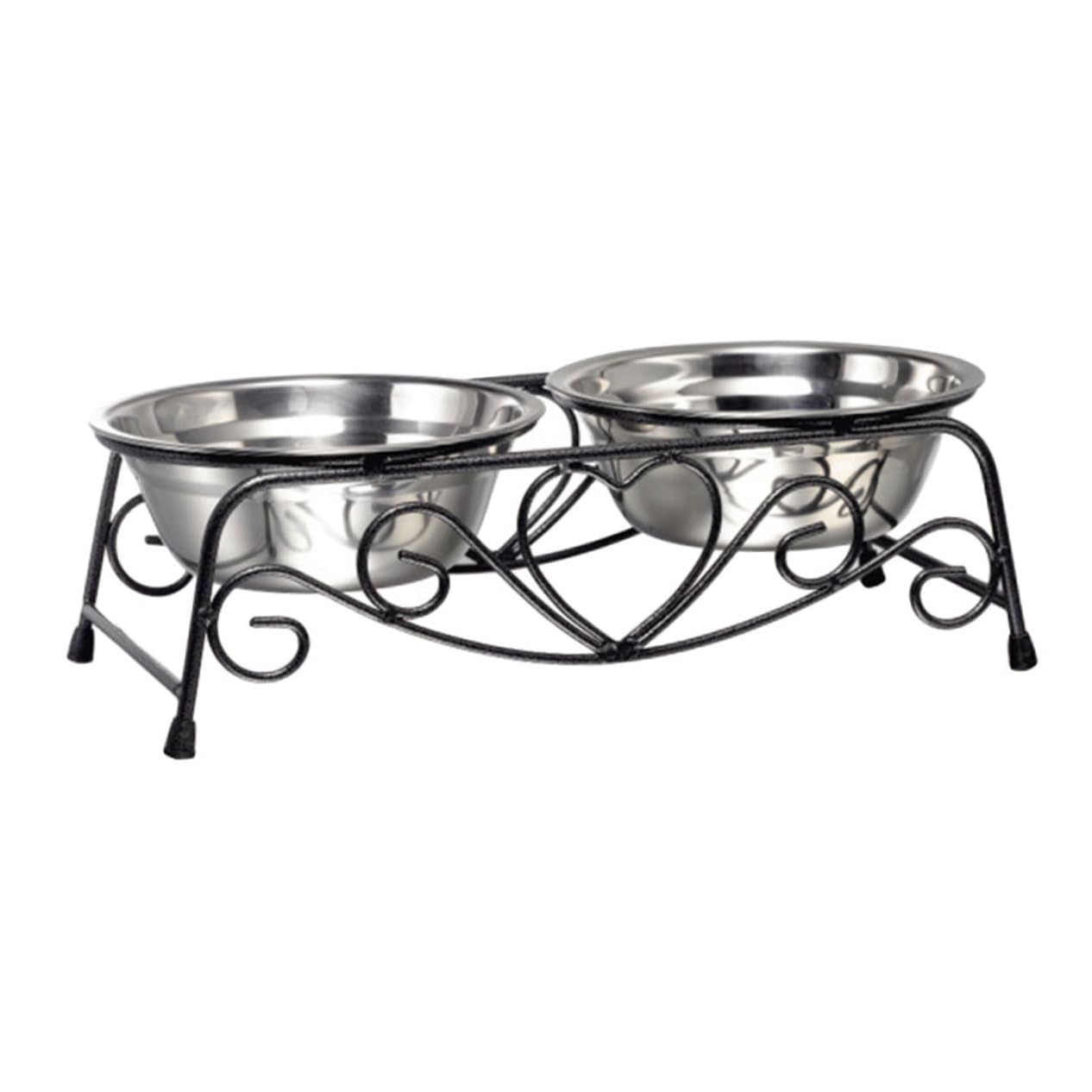 Sosoport Large Pet Food Bowl Dog Feeder Dog Water Bowl Stainless Steel Pet Supplies