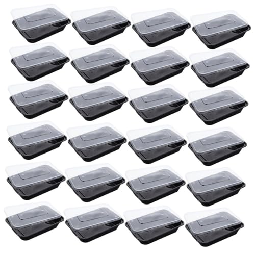 SOLUSTRE 50Pcs Boxes Disposable Food Containers Take out Boxes for Food Storage Capacity for Restaurants Picnics and Meal Prep Convenient