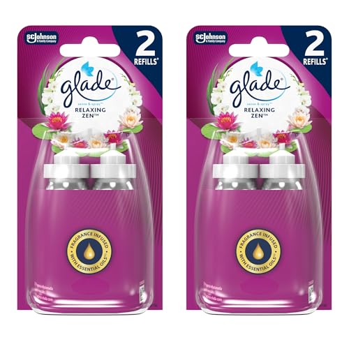 Miniatura 8 de Glade DUO para Ambientador Automático Sense & Spray con sensor de movimiento, Fragancia Relax Zen, Limpia, 2 recambios, 2 Unidad (Paquete de 2), 2
