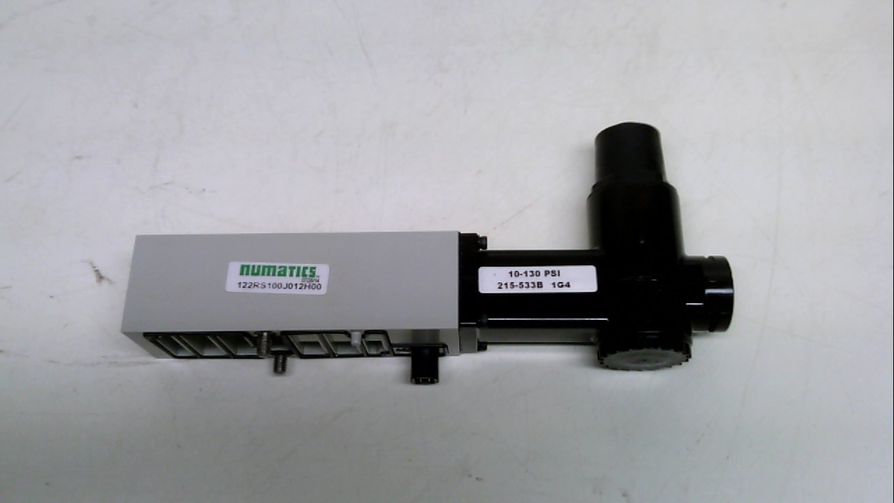 122RS100J012H00 Series 2012 Single Pressure Regulator Unit (Port 1) 10-130 PSIG Plug-in Assy No Gauge