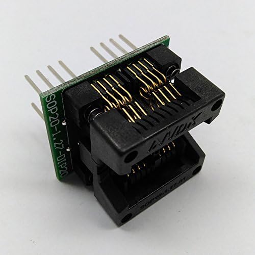Double SOP8 SOIC8 SO8 Programming Socket Pin 16 Pitch 1.27mm IC Body Width 5.4mm 209mil Flash Test Socket Adapter