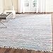 SAFAVIEH Rag Rug Collection Accent Rug - 2' x 3', Light Pink & Multi, Handmade Boho Stripe Cotton, Ideal for High Traffic Areas in Entryway, Living Room, Bedroom (RAR125E)