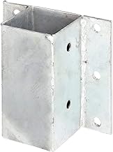 Suinga Ancrage mural métallique carré 9 x 9 cm, base 15 cm, idéal pour le jardin et la fixation de structures en bois