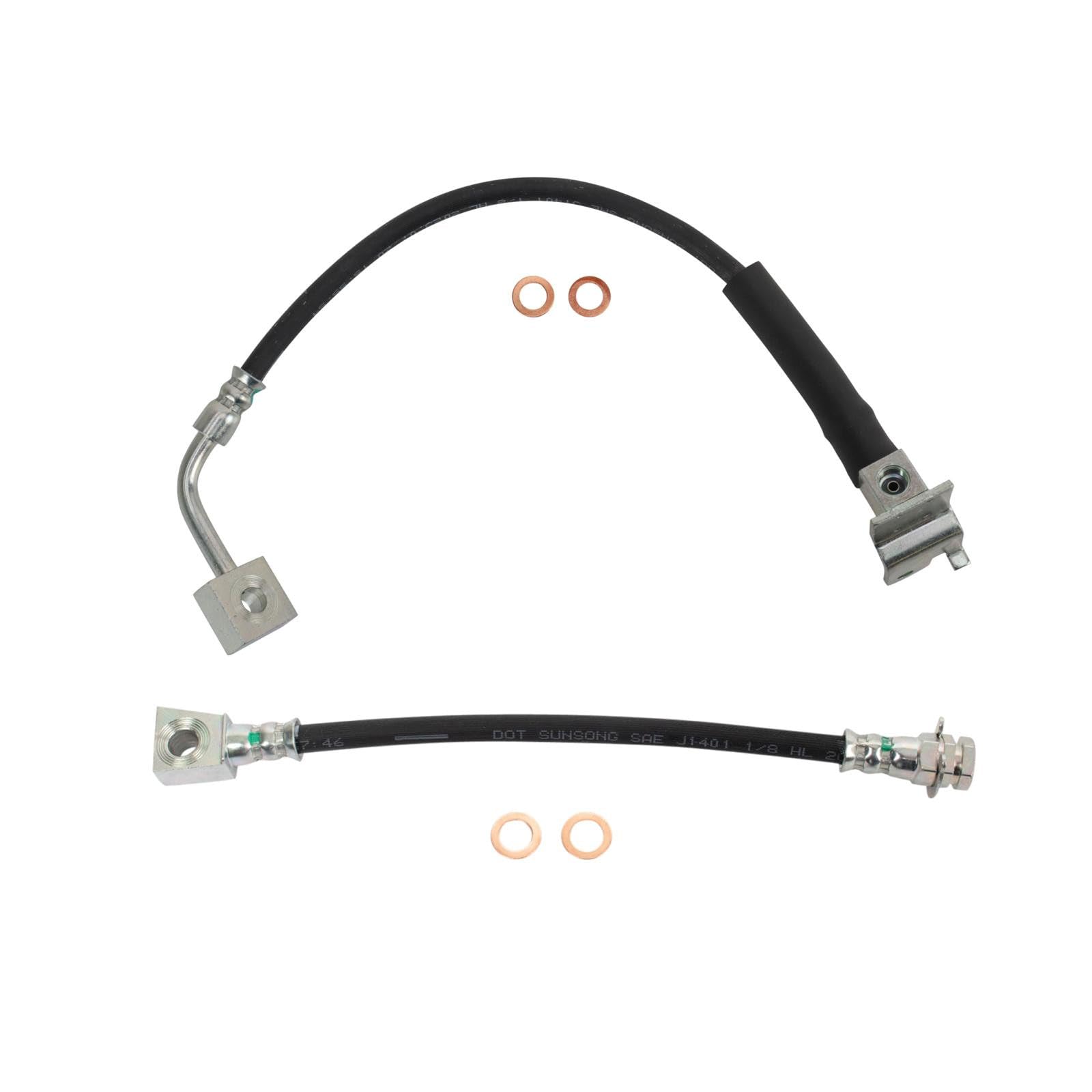 TRQ Rear Brake Hose Set