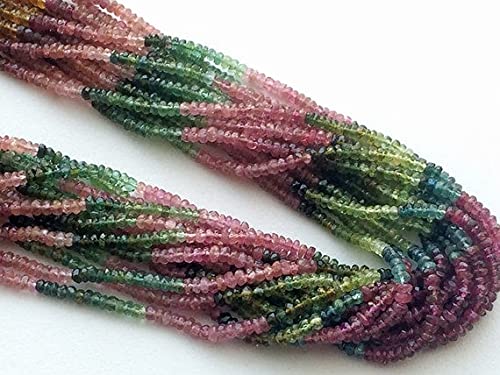 Tourmaline multicolore facettée haut de gamme 3mm pour joaillerie fine