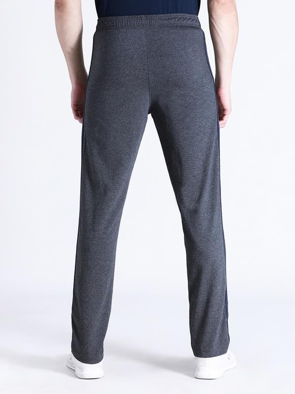 Image of CROCODILE Men Solid Slim Fit Track Pant | Single Jersey Fabric | Drawstring Waist | 3 Pockets