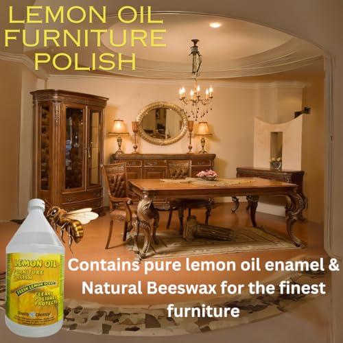 Quality Chemical QCC-270-5 Lemon Oil Furniture Polish - Finest Blend Of Lemon Oils, Waxes & Moisturizers & Uv Protection - Wood Cleaner And Polish thumb #2