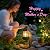 LXOUMEI Solar Dog Outdoor Statue with Lantern – Garden Dog Figurines for Patio Lawn Yard Ornament Porch Balcony Decorations, Birthday Gifts for Mom & Dog Lovers, Dog Memorial Gifts