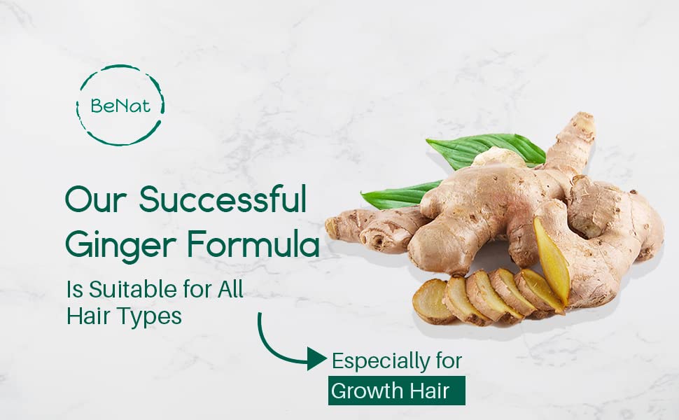 Miniatura 4 de BeNat Barras de champú y acondicionador totalmente naturales, hechas a mano y sin sulfato, jengibre para el crecimiento del cabello, nutre tus