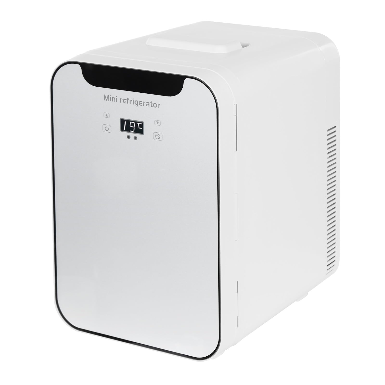 Minifrigorífico de 20 l con pantalla digital LED, refrigeración rápida en la caja de enfriamiento con regulación de temperatura, nevera pequeña para habitaciones y oficinas