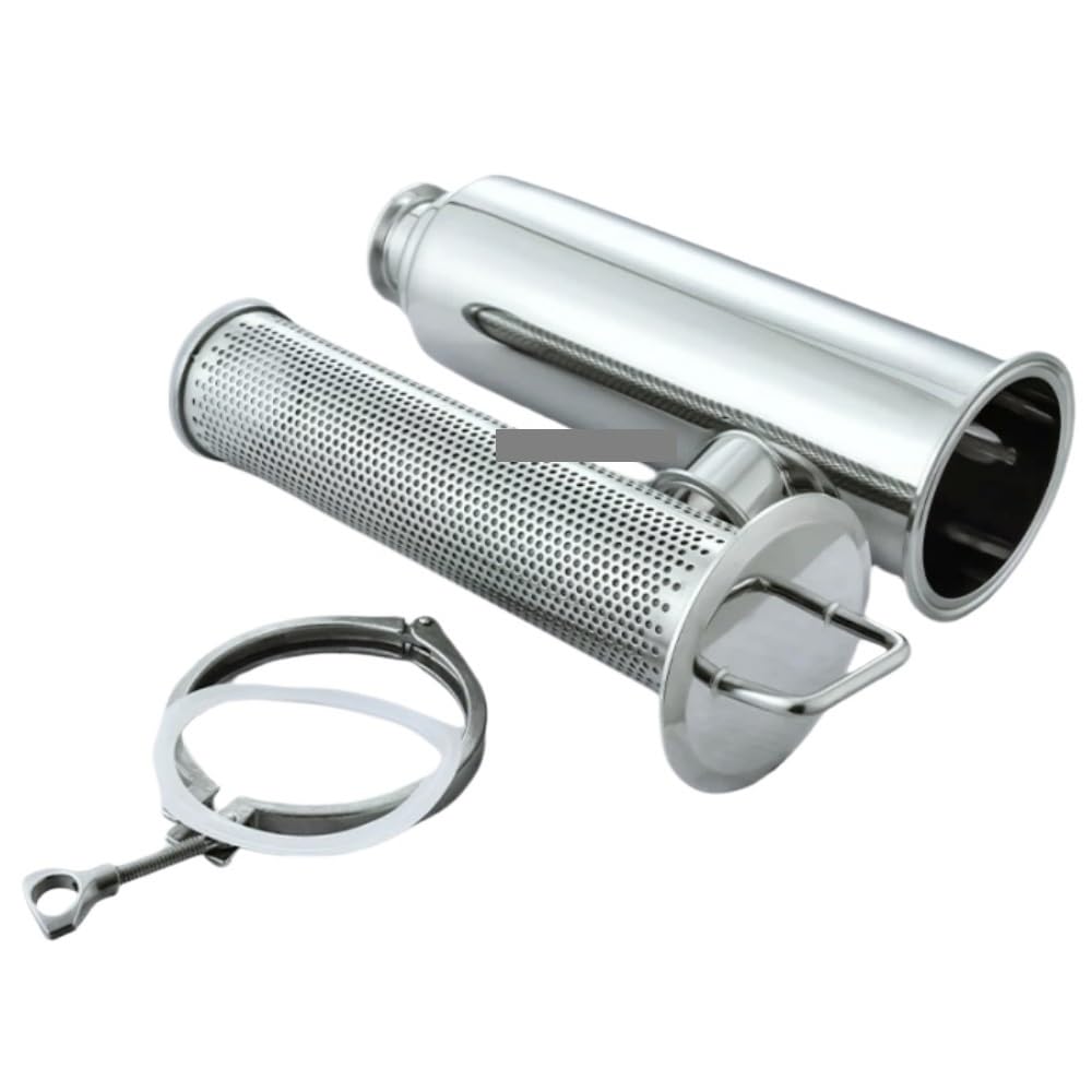 Winkelstück, 76 mm Rohr x 7,6 cm Tri-Klemme, Inline-Filtersieb, SUS304 Edelstahl, 100 Mesh